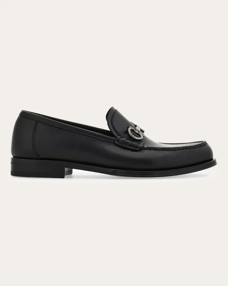 Ferragamo Herren Loafer mit Gancini-Trense Schwarz Größe Schwarz
