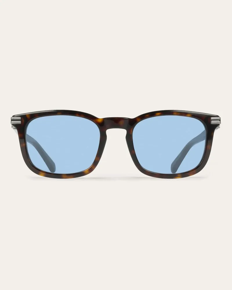 Ferragamo Herren Quadratische Sonnenbrillen Braun Braun