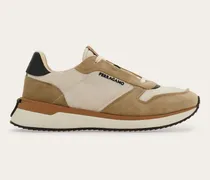 Herren Low-Top-Sneaker Beige Größe