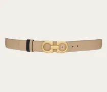Damen Verstellbarer Wendegürtel Beige