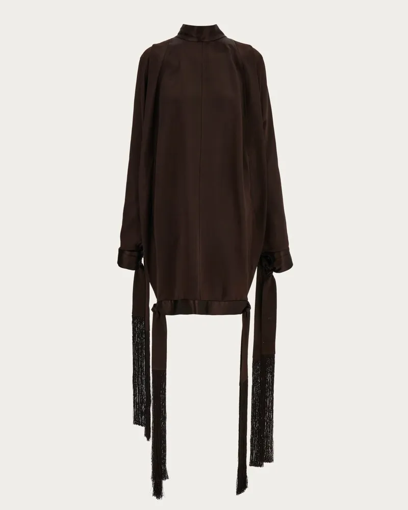 Ferragamo Damen Minikleid Braun Braun