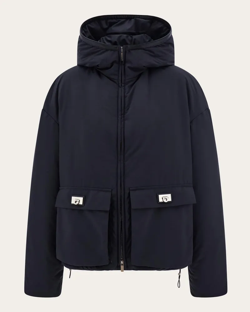 Ferragamo Damen Gepolsterter Blouson Schwarz Schwarz