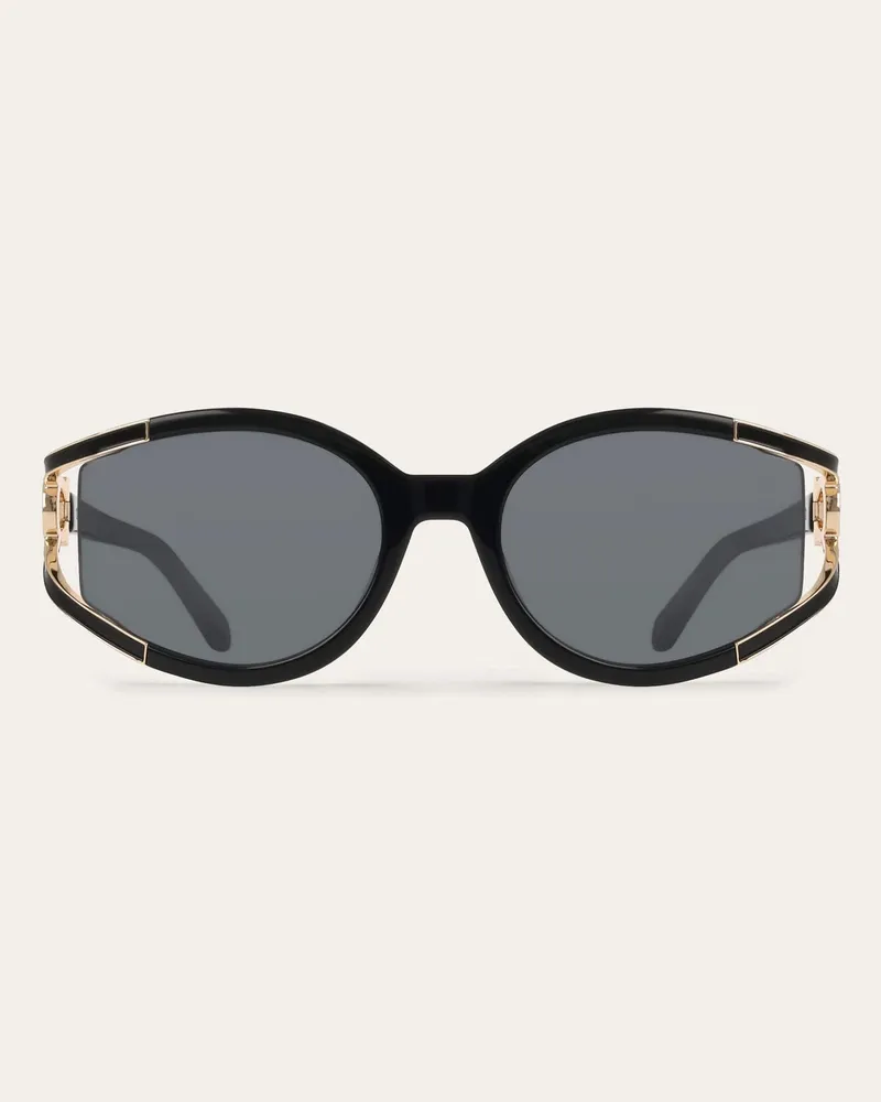 Ferragamo Damen Sonnenbrille Schwarz Schwarz