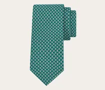 Herren Seidenkrawatte mit Pegasus-Print Grün