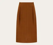 Damen Midirock Braun
