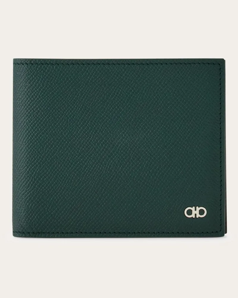 Ferragamo Herren Gancini Brieftasche Grün Grün