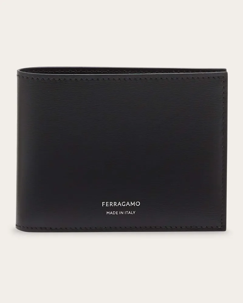 Ferragamo Herren Klassische Brieftasche Schwarz Schwarz