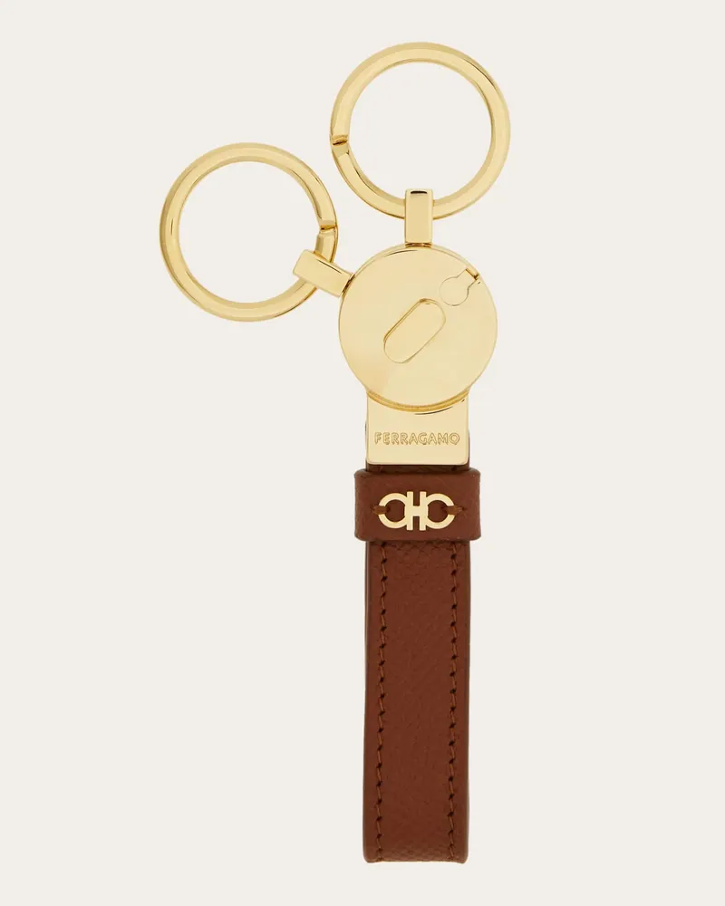 Ferragamo Herren Gancini Schlüsselanhänger Braun Braun