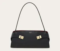 Damen Hug Schultertasche East-West Schwarz