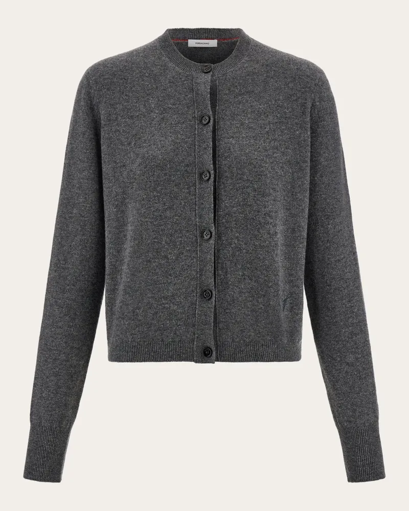 Ferragamo Damen Cardigan aus Kaschmir Grau Grau