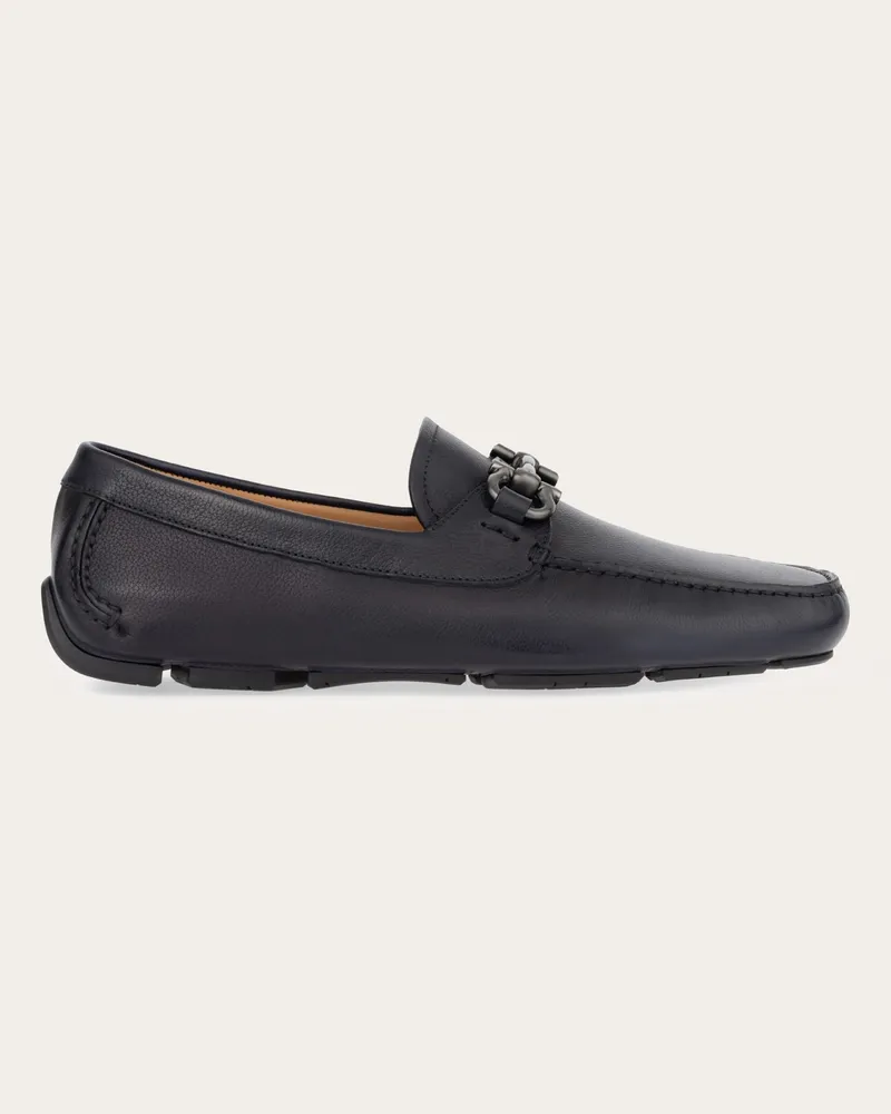 Ferragamo Herren Driver-Mokassin mit Gancini-Ornament Blau Größe Blau