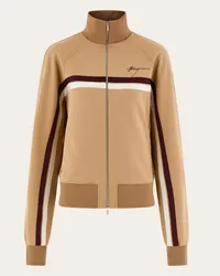 Ferragamo Sportlicher Blouson Beige Braun