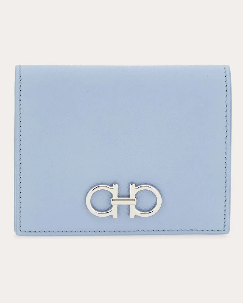 Ferragamo Damen Gancini Portemonnaie Blau Blau