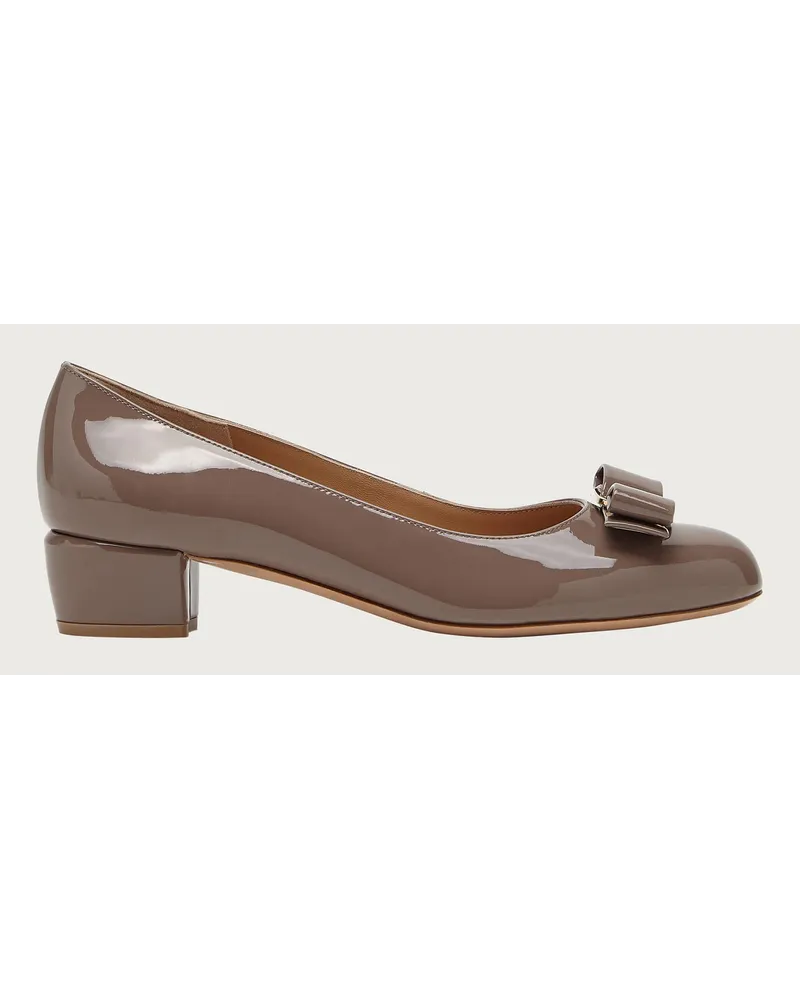 Ferragamo Damen Vara Pumps Braun Größe 5 Braun
