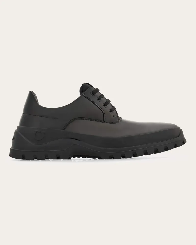 Ferragamo Herren Hybrider Derby-Schuh Schwarz Größe Schwarz