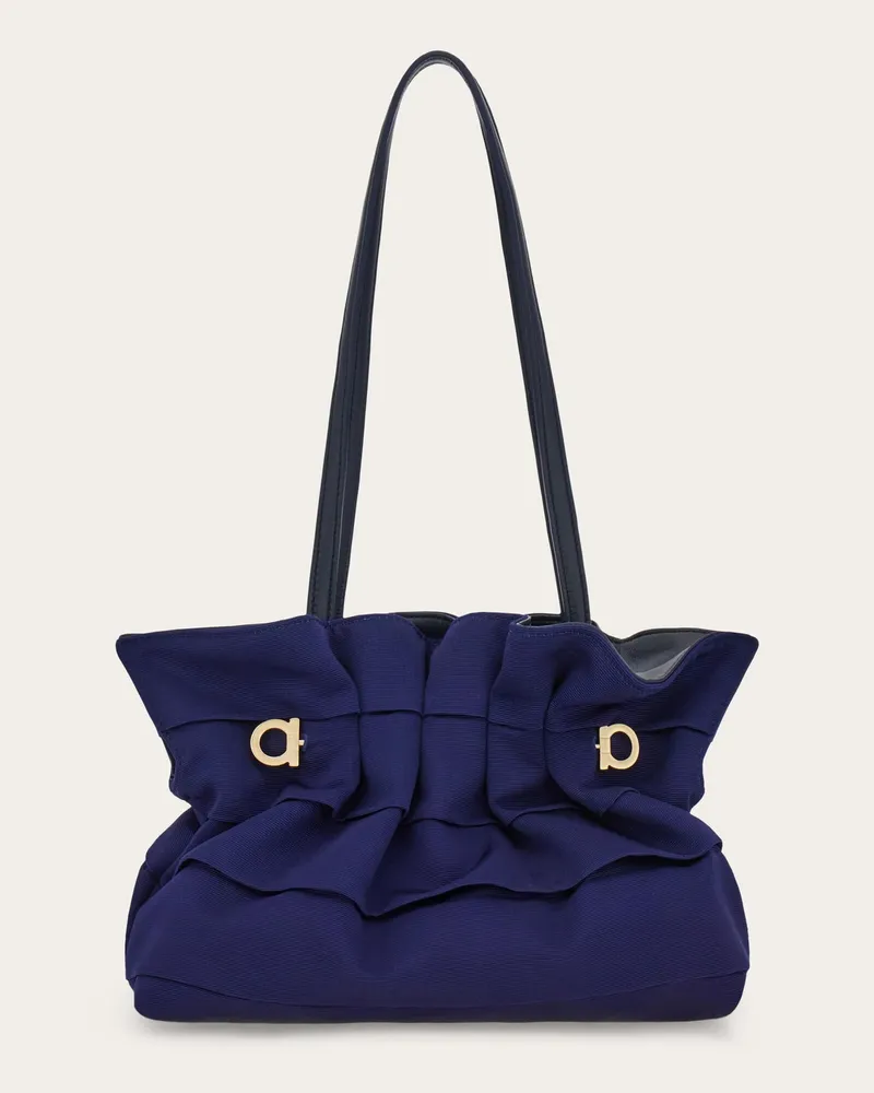 Ferragamo Damen Ferragamo Soft Bag (S) Blau Blau