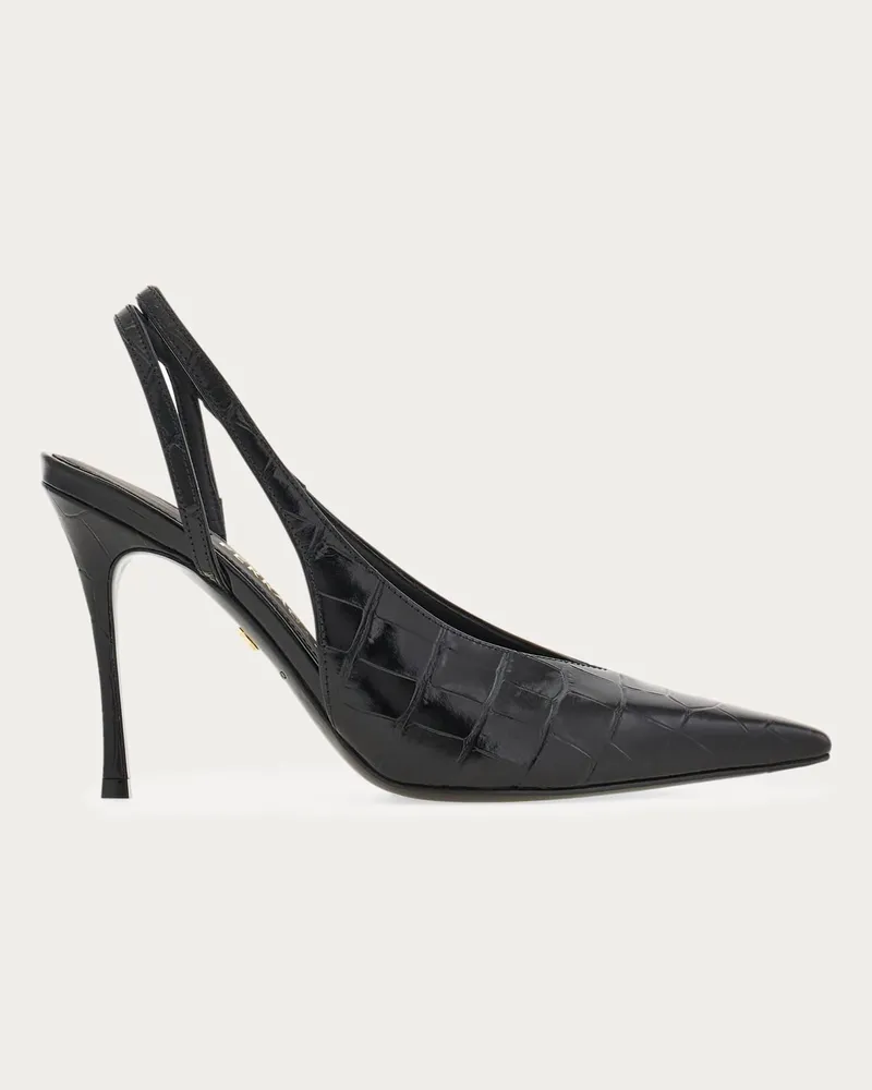 Ferragamo Damen Slingback Schwarz Größe Schwarz