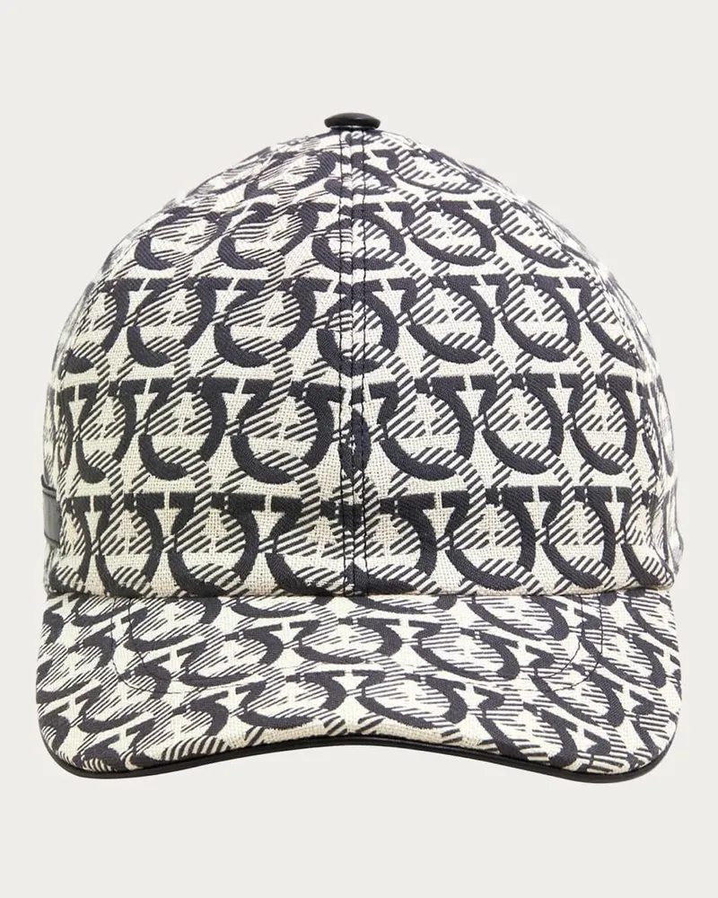 Ferragamo Herren Gancini Baseballkappe Beige Beige