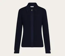 Damen Strickbluse Blau