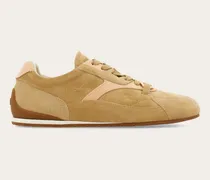 Damen Sneaker mit Gancini-Ornament Beige Größe