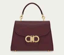 Damen Doppel-Gancini Henkeltasche (S) Violett