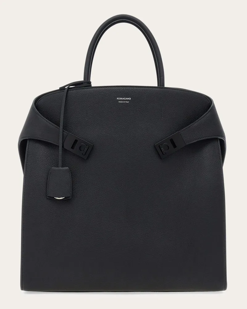 Ferragamo Herren Hug Totebag Schwarz Schwarz