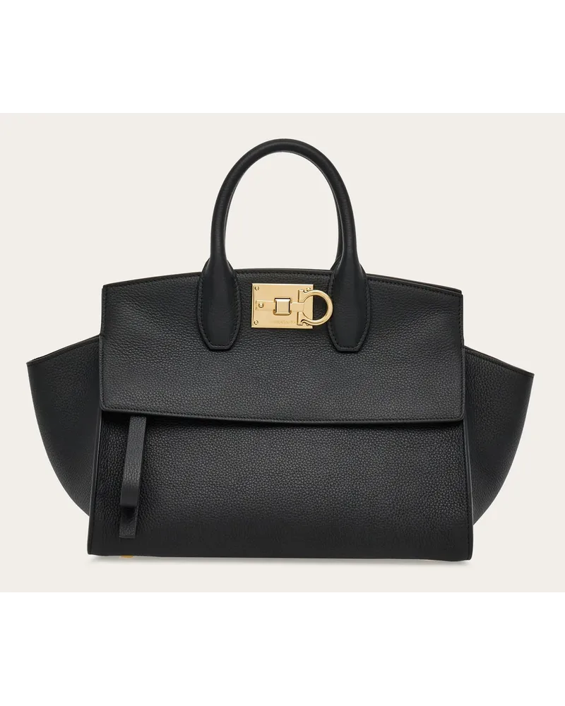 Ferragamo Damen Ferragamo Studio soft bag (M) Schwarz Schwarz