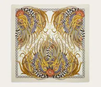 Damen Schultertuch aus Kaschmir und Seide Weiß