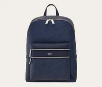 Herren Rucksack mit Gancini-Prägung Blau