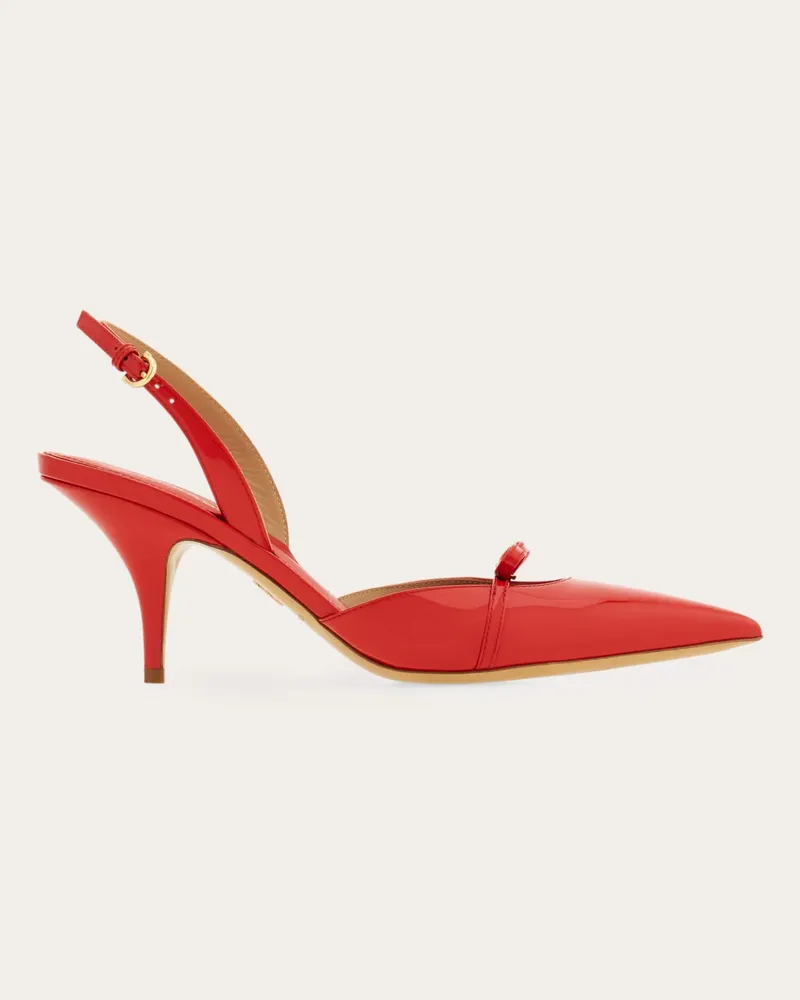 Ferragamo Damen Slingback mit Minischleife Rot Größe Rot