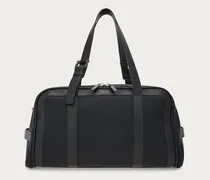 Herren Faltbare Weekender-Tasche Schwarz