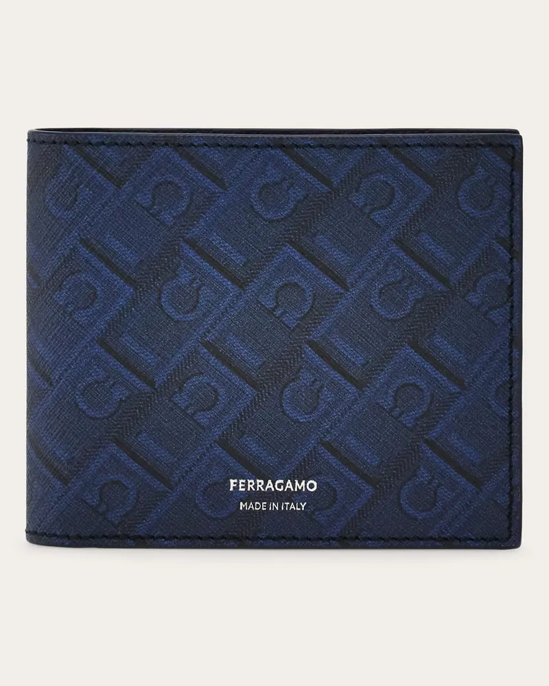 Ferragamo Herren Brieftasche Ferragamo Monogram Blau Blau