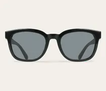 Herren Quadratische Sonnenbrillen Schwarz