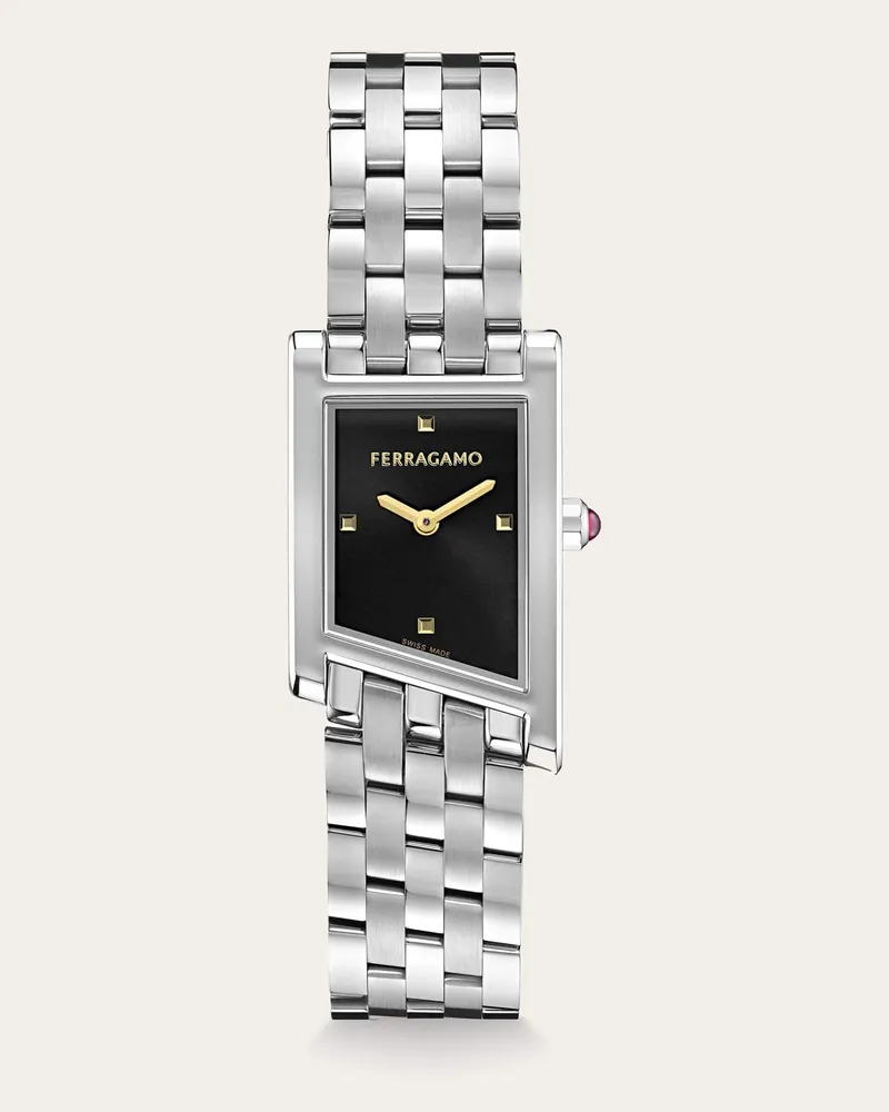 Ferragamo Damen Ferragamo Asymetrique Uhr Silber Silber
