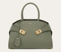 Damen Hug Handtasche (M) Grau