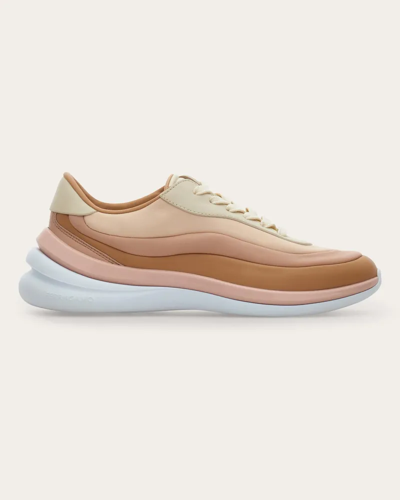 Ferragamo Damen Sneaker Beige Größe Braun