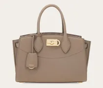 Damen New Ferragamo Studio Soft Bag (M) Beige