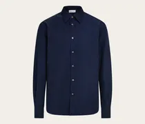 Herren Ferragamo Monogram shirt Schwarz