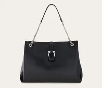 Damen Ferragamo Mia Totebag (L) Schwarz