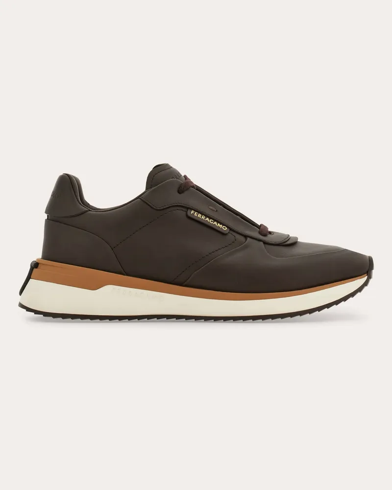 Ferragamo Herren Low-Top-Sneaker Braun Größe Braun