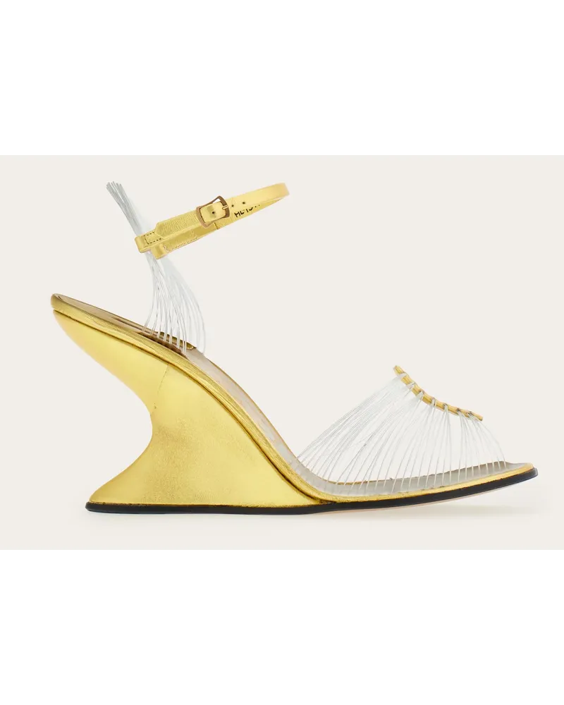 Ferragamo Damen Invisibile (1947) Gold Größe 5 Gold