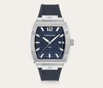 Herren F80 Tonneau 3H Uhr Blau