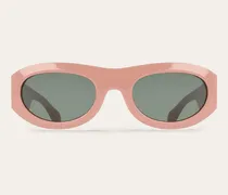 Damen Ovale Sonnenbrillen Rosa