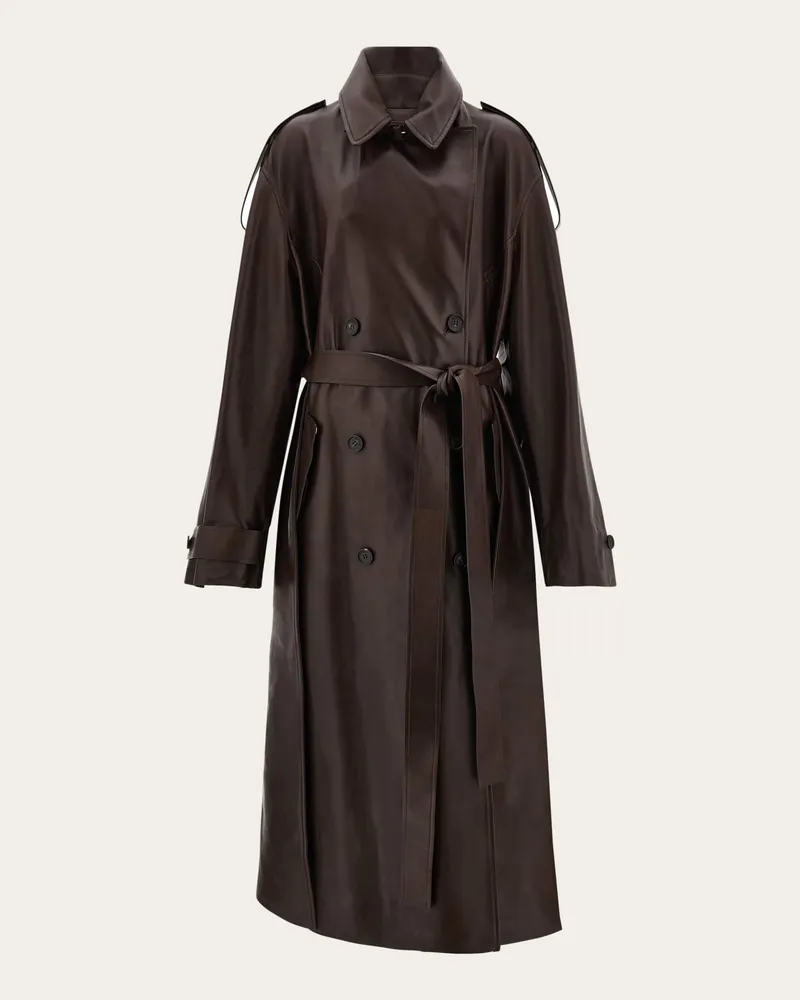 Ferragamo Damen Trenchcoat aus Nappa Braun Braun