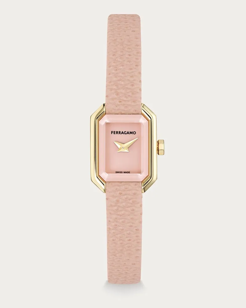 Ferragamo Damen Ferragamo Crystal Petite Uhr Rosa Rosa