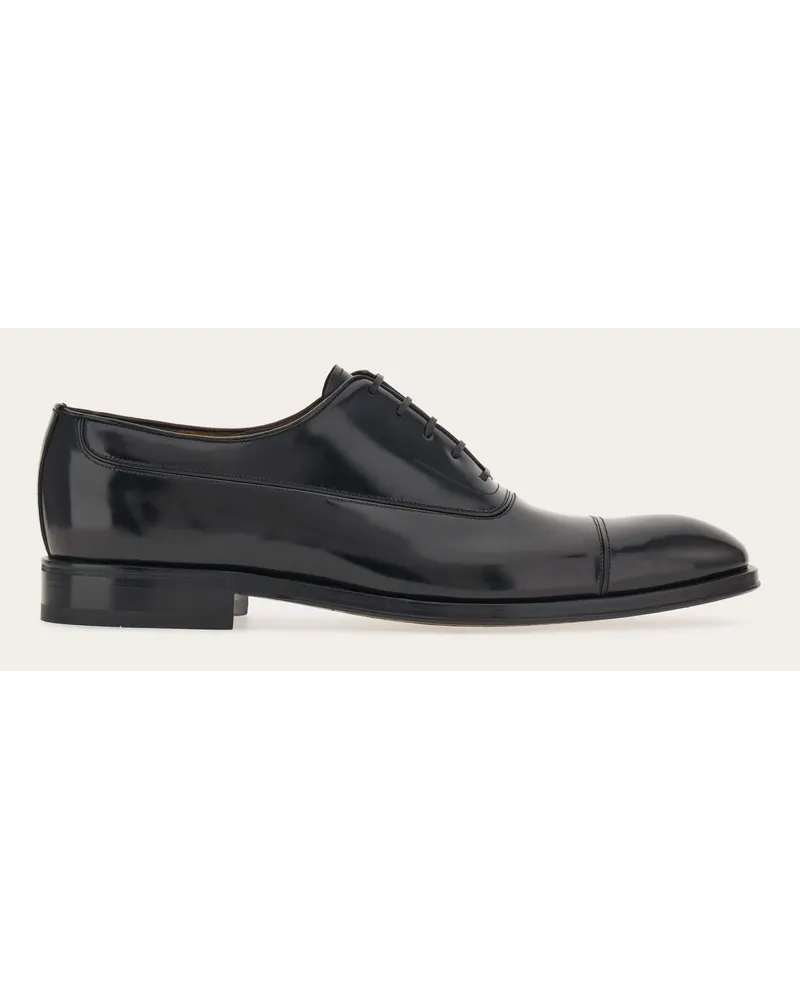Ferragamo Herren Captoe-Oxford-Schuh Schwarz Größe Schwarz