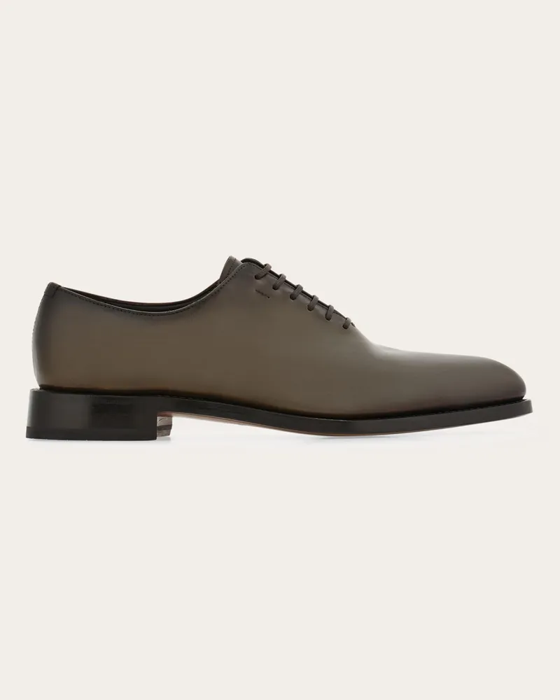 Ferragamo Herren Oxford-Schuh „Tramezza“ Grün Größe Grün