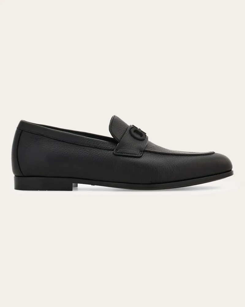 Ferragamo Herren Loafer mit Gancini-Trense Schwarz Größe Schwarz