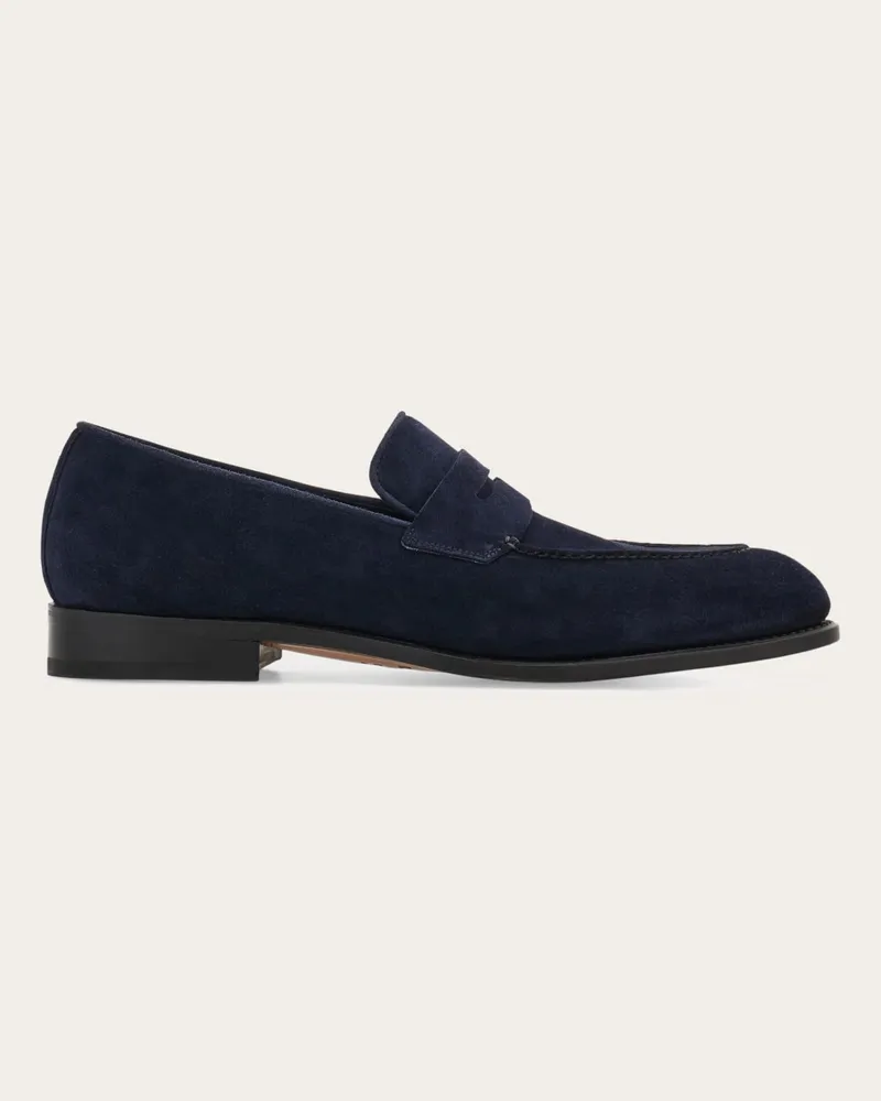 Ferragamo Herren Penny-Loafer in Tramezza-Machart Blau Größe Blau