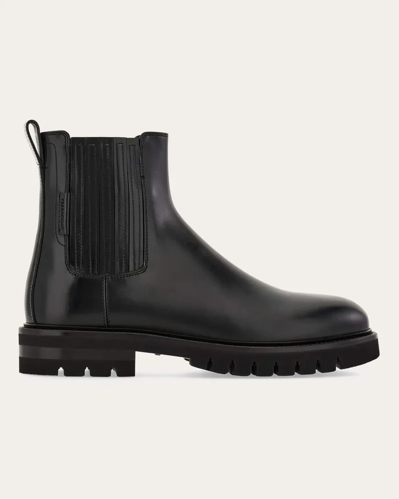Ferragamo Herren Chelsea-Boot Schwarz Größe Schwarz